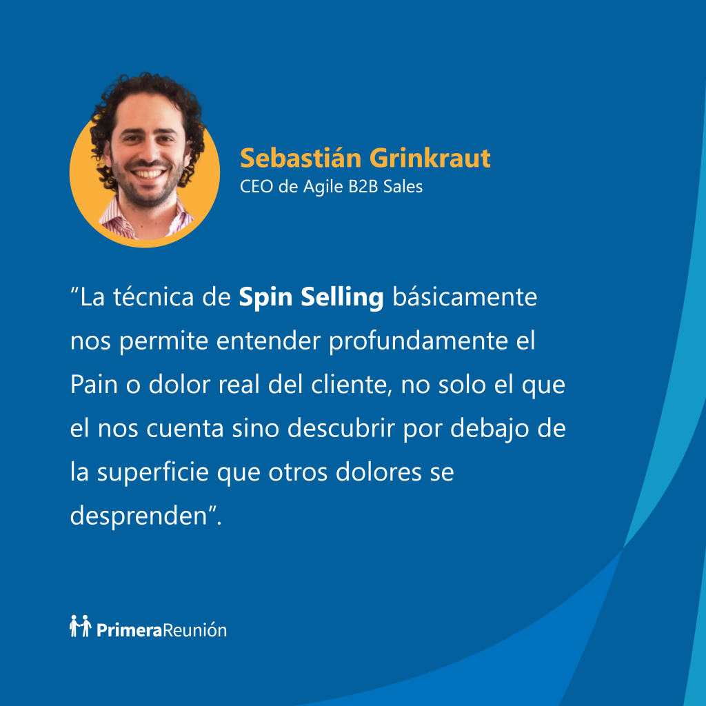 Técnica de ventas Spin Selling Definición 